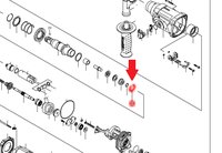 Engrenagem Intermediaria Furadeira Bosch GSB 20-2 F000617041 - Peças Mix